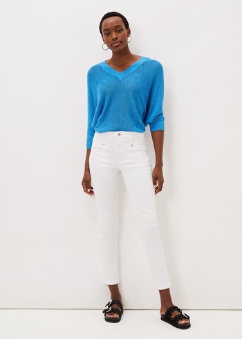 Phase Eight Haileestitch Skinny Jeans White Australia | XY9453687